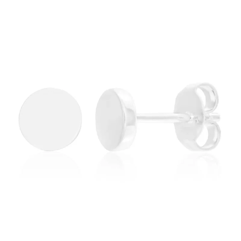 Seasonal Jewelry Deals – Elevate Your Style The Latest Trends Sterling Silver Plain Round Stud Earrings