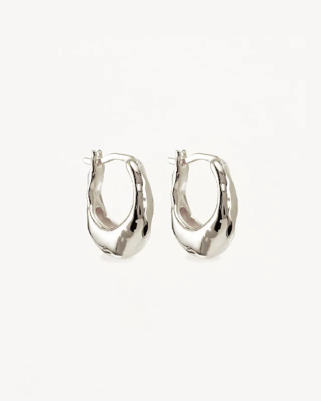 Special Deals On Handcrafted And Designer Jewelry Catch Every Fashion Trend Sterling Silver Radiant Energy Small Hoops