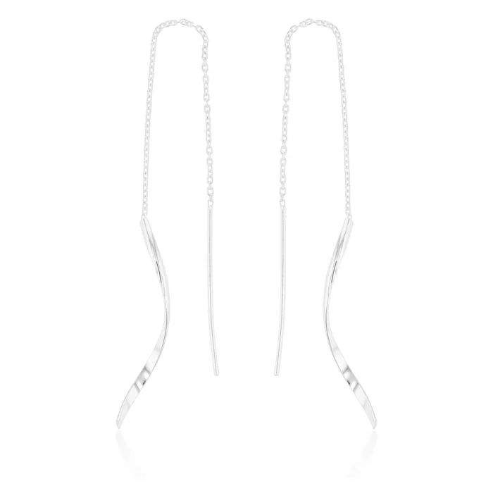 Limited-Time Jewelry Discounts – Shine Without The Splurge Sterling Silver Swirl Drop Threader Earrings