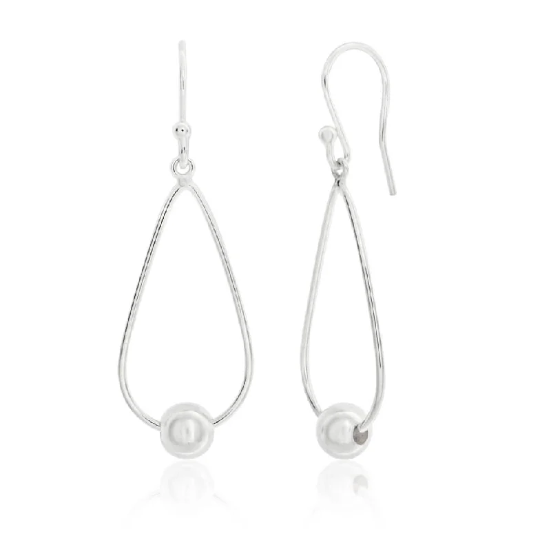 Shop Dazzling Jewelry At The Best Prices Ride The Style Wave Sterling Silver Teardrop Bead Ball Drop Earrings