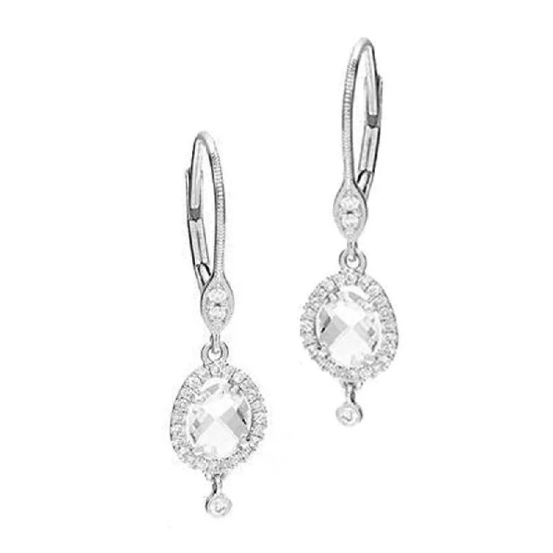 Accessorize For Less – Luxury Jewelry At Affordable Prices White Topaz and Diamond Earrings