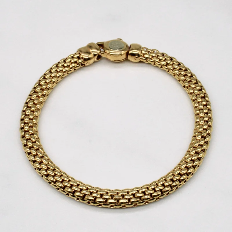 Your Dream Jewelry At Dream Prices – Shop Now Italian 18k Two Tone Gold Bracelet | 7.5" |