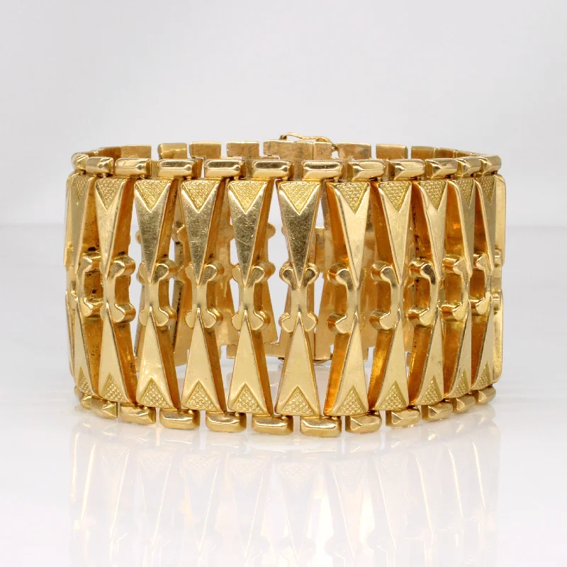 Exclusive Online Discounts On Stylish Jewelry Italian 18k Yellow Gold Vintage Bracelet | 7.75" |