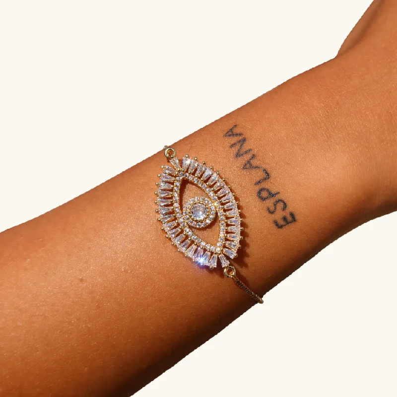 Personalized Jewelry Sale – Unique Gifts At Low Prices Baguette Diamond Eye Bracelet