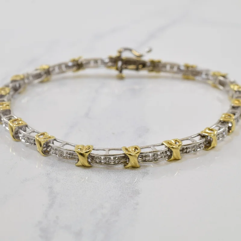 Bestselling Jewelry Now On Sale – Elevate Your Look Statement Fashion Offers Diamond X Link Bracelet | 0.09ctw | 7.25" |