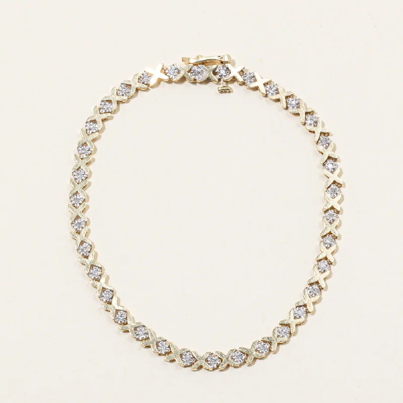 Timeless Jewelry At Special Discount Rates Comfortable Chic Diamond Tennis Bracelet | 0.12ctw | 7" |