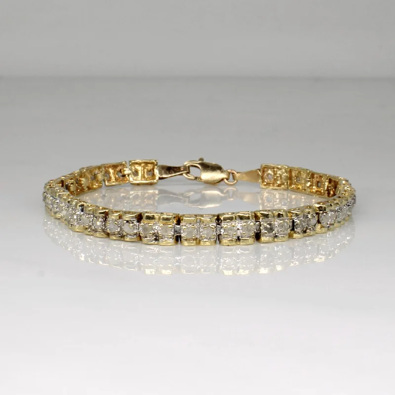 Get Ready To Sparkle – Special Jewelry Discounts Stylish Statements Diamond Tennis Bracelet | 0.50ctw | 7" |