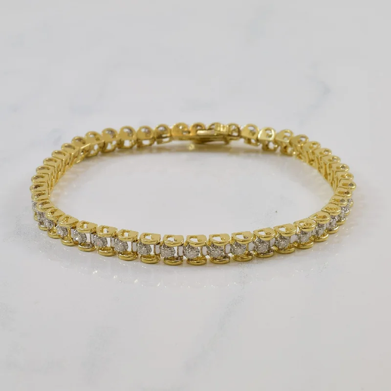 Elevate Your Jewelry Collection With Limited-Time Savings Urban Style Promotions Diamond Tennis Bracelet | 0.94ctw | 7.5" |