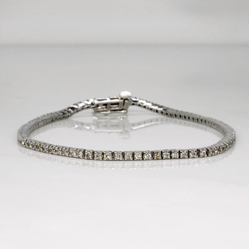 Romantic Heart-Shaped Jewelry For Special Gifts Relaxed Style Deals Diamond Tennis Bracelet | 1.00ctw | 7.25" |