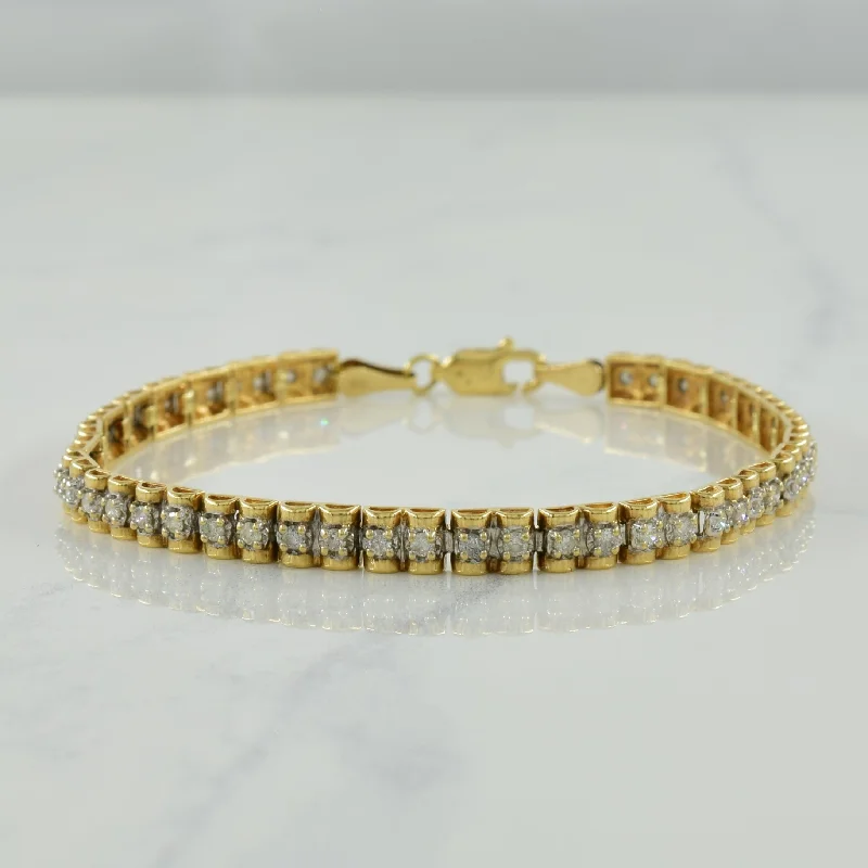 Limited-Time Offer On Premium Jewelry Collections Laid-Back Fashion Offers Diamond Tennis Bracelet | 1.10ctw | 7.25" |