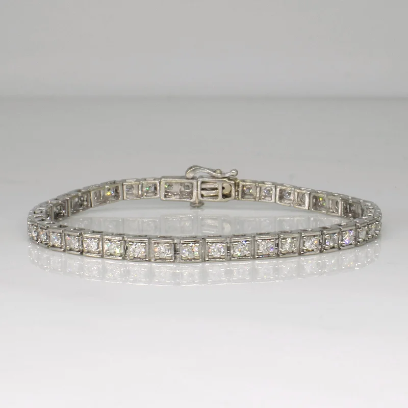 Grab Exquisite Jewelry At The Lowest Prices Chic And Trendy Diamond Tennis Bracelet | 1.84ctw | 7" |