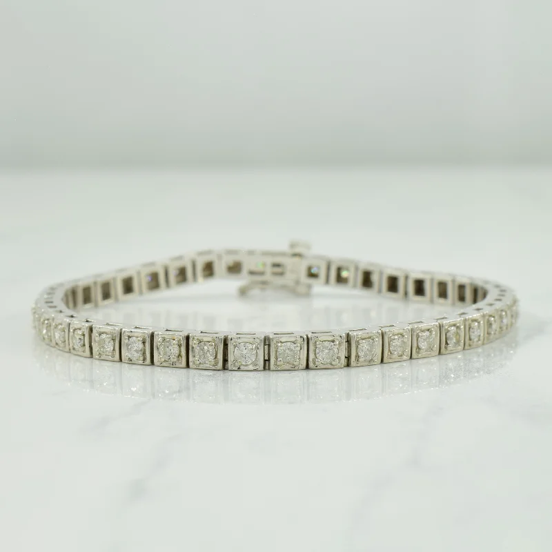 Flash Sale On Elegant Jewelry – Don't Miss Out Trend Leading Collection Diamond Tennis Bracelet | 2.20ctw | 7" |