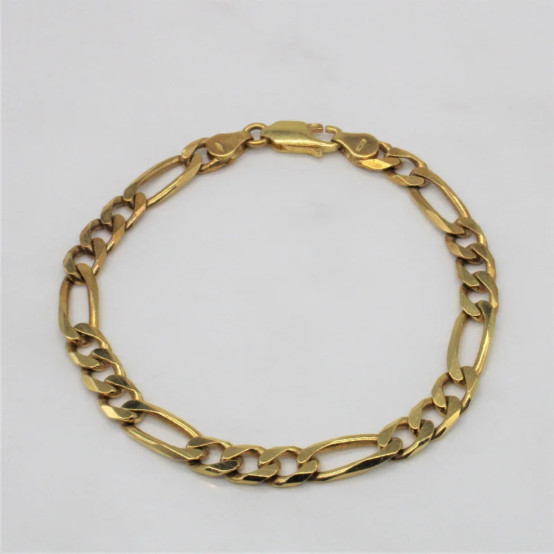 Limited-Time Jewelry Sale – Elegant Styles At Less Italian Hallmarked 18k Yellow Gold Figaro Chain Bracelet | 8" |