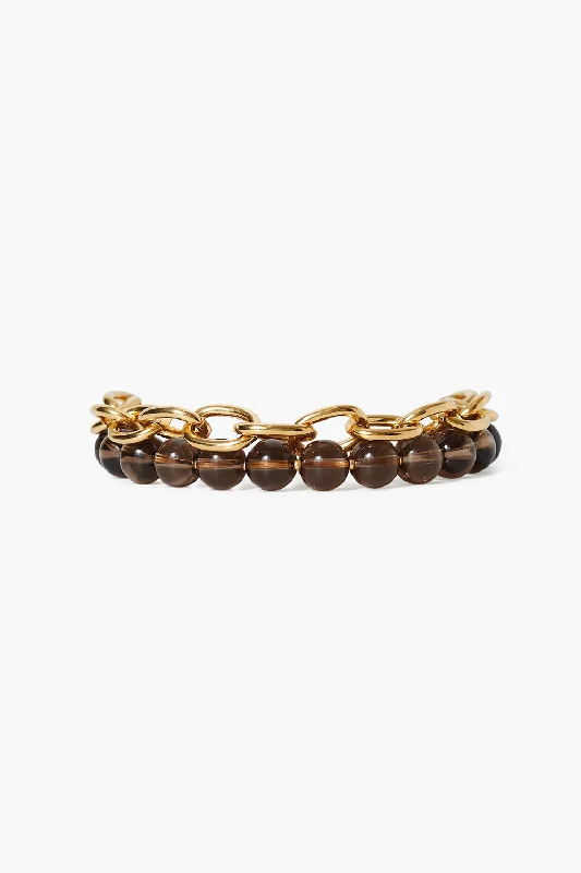 Exclusive Jewelry Sale – Sparkle For Less Shop The Hottest Deals Esme Chain Bracelet Smoky Quartz