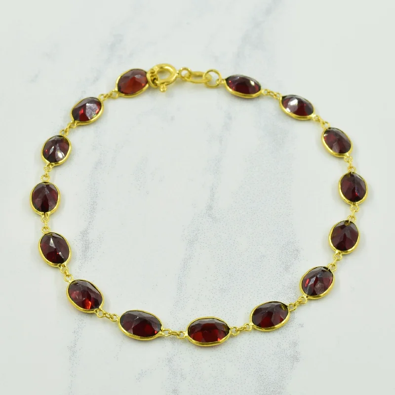 Special Offers On Handcrafted And Designer Jewelry Fashion Forward Garnet Bracelet | 11.25ctw | 7" |