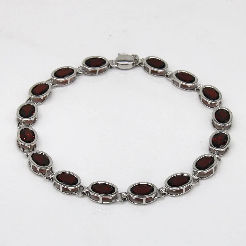 Limited-Time Offer On Premium Jewelry Collections Special Offers Garnet Tennis Bracelet | 8.00ctw | 7" |