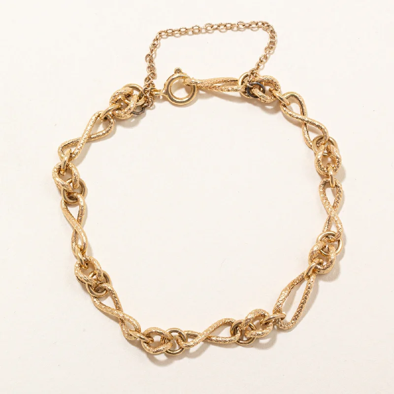 Buy More, Save More On Stunning Jewelry Designs Discover Now Gold Infinity Link Bracelet | 7"|