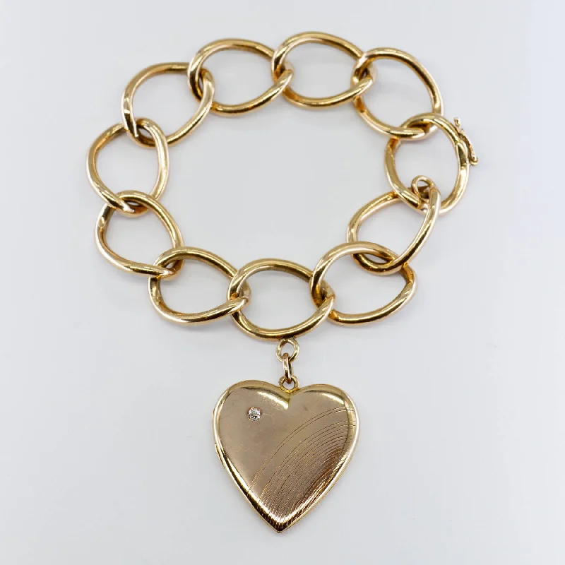 Best-Selling Jewelry Now Available At Special Deals Heart Charm Diamond Bracelet | 0.04ct | 6"|