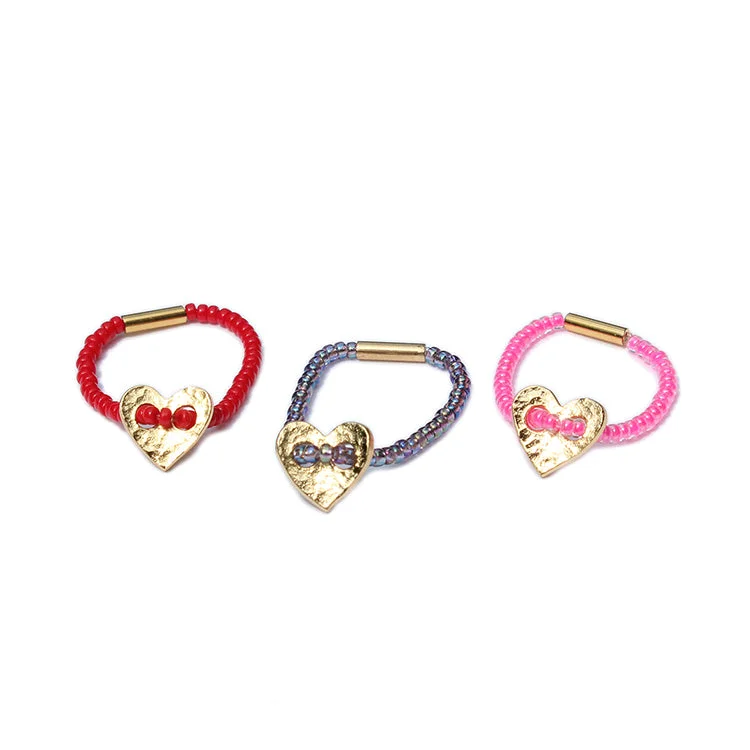 Everyday Jewelry Essentials Now On Sale Street Chic Discounts Heart Rings / Set of 6 Assorted