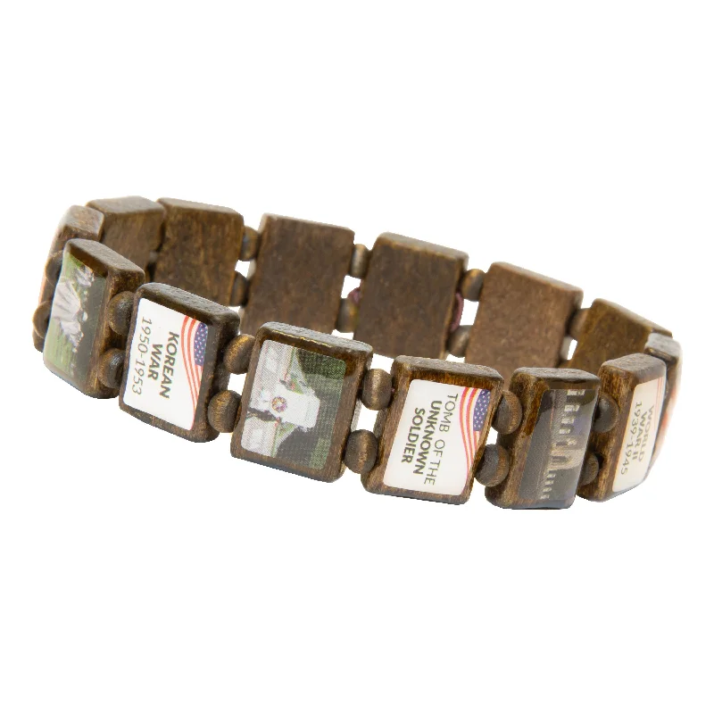 Timeless Jewelry At Special Discount Rates Honor Flight (HF 14 tile) - Fundraising Bracelet