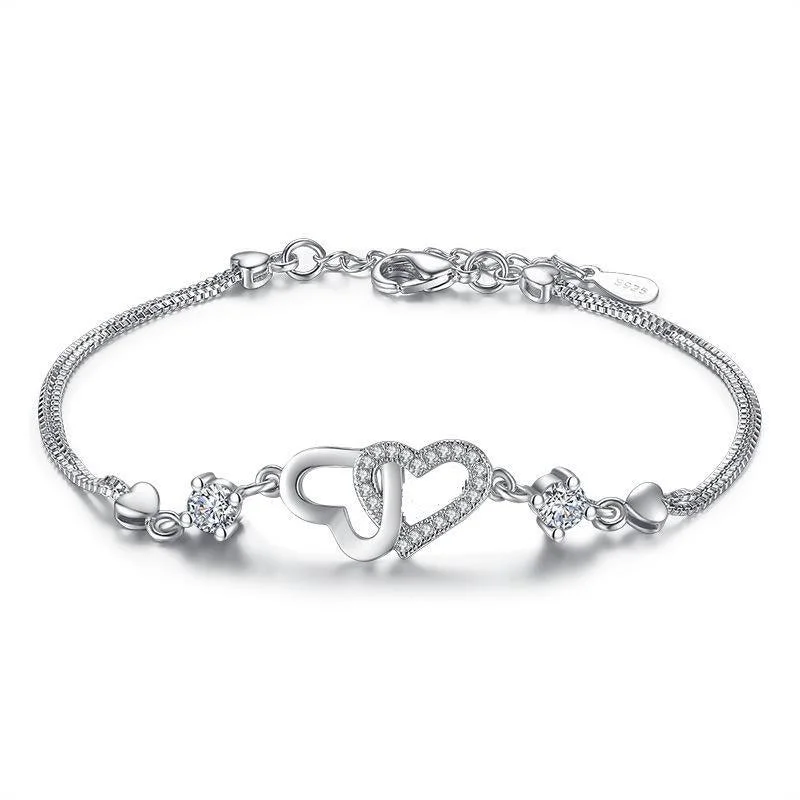 Flash Sale On Exquisite Jewelry – Don't Miss Out I Love You Bracelet with Cubic Zirconia