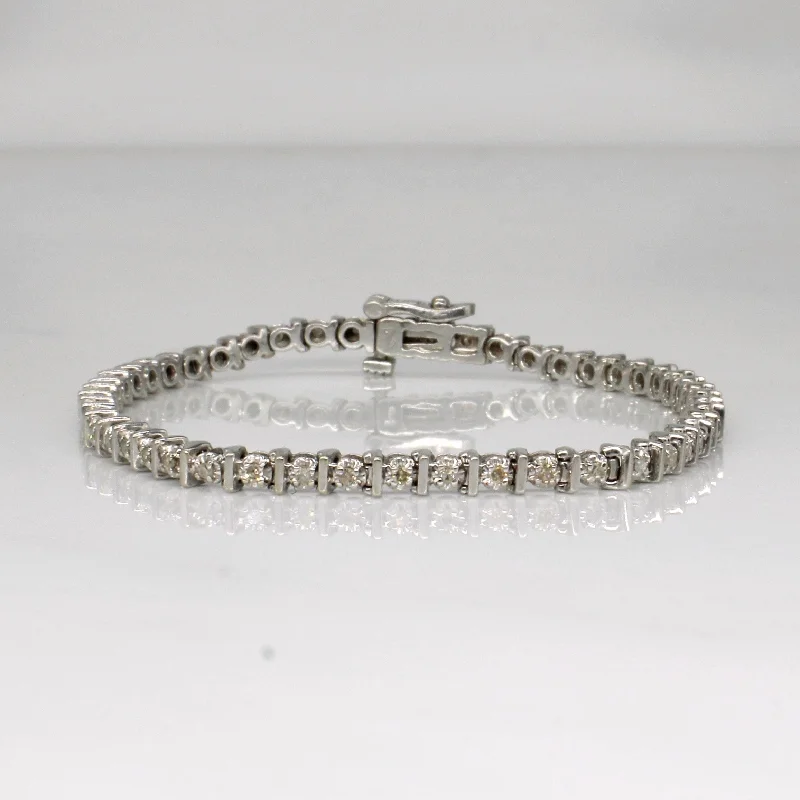 Huge Markdowns On Premium Jewelry Styles Illusion Set Diamond tennis Bracelet | 0.50ctw | 7" |