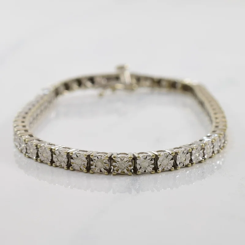 Shop Jewelry That Shines Without The High Price Illusion Set Diamond Tennis Bracelet | 0.96ctw | 7" |