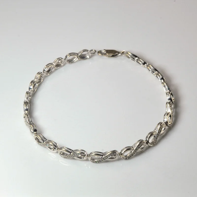 Affordable Luxury Jewelry – Style At A Great Price Infinity Diamond Chain Bracelet | 0.18ctw | 7.5" |