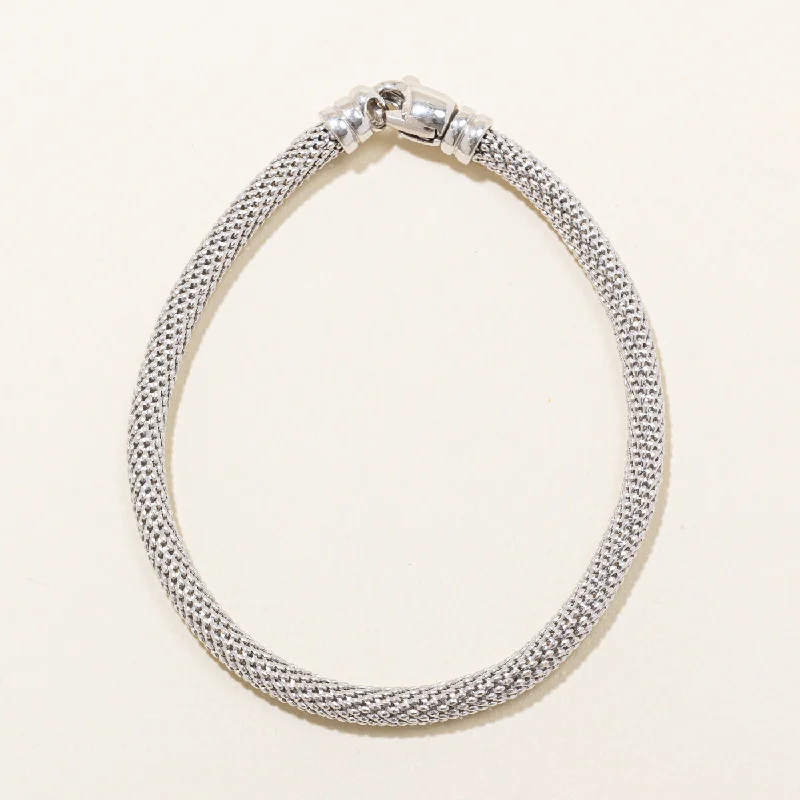 Elevate Your Jewelry Collection With Limited-Time Savings Italian 18k White Gold Bracelet | 8" |