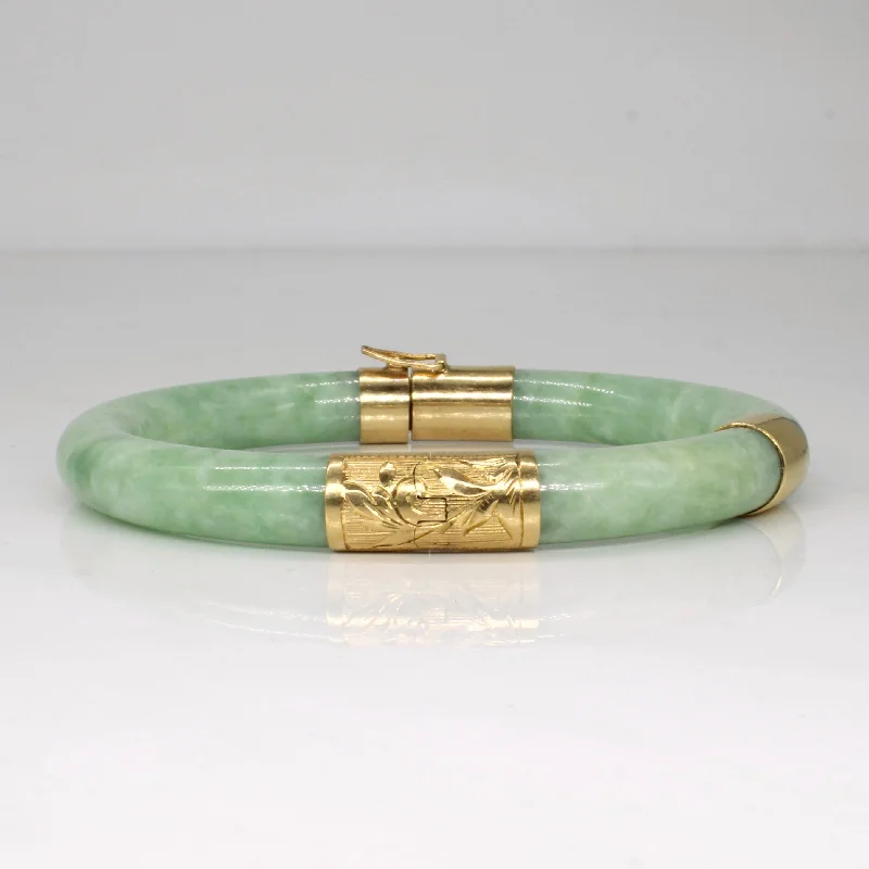 Bestselling Jewelry At Special Promotional Rates Jadeite 14k Bangle | 150.00ctw | 7.5" |