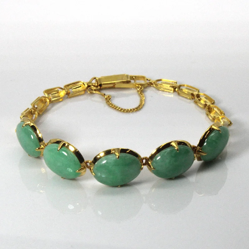 Flash Sale On Stunning Jewelry – Don't Miss Out Jadeite Chain Bracelet | 13.75ctw | 7"|