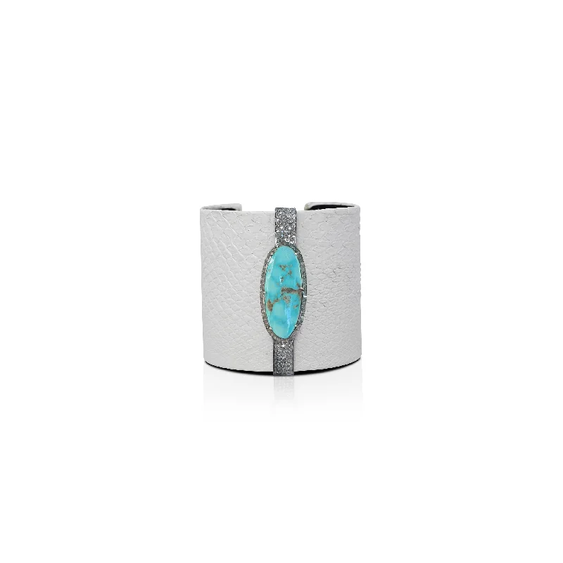 High-End Jewelry, Now More Affordable Than Ever Large Turquoise Python Cuff (multiple colors available)