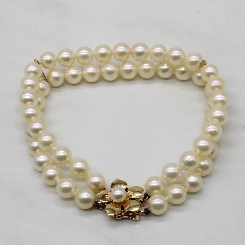 Seasonal Jewelry Clearance – Best Styles At The Lowest Prices Cozy Chic Promotions Flower Pearl Bracelet | 7.5" |