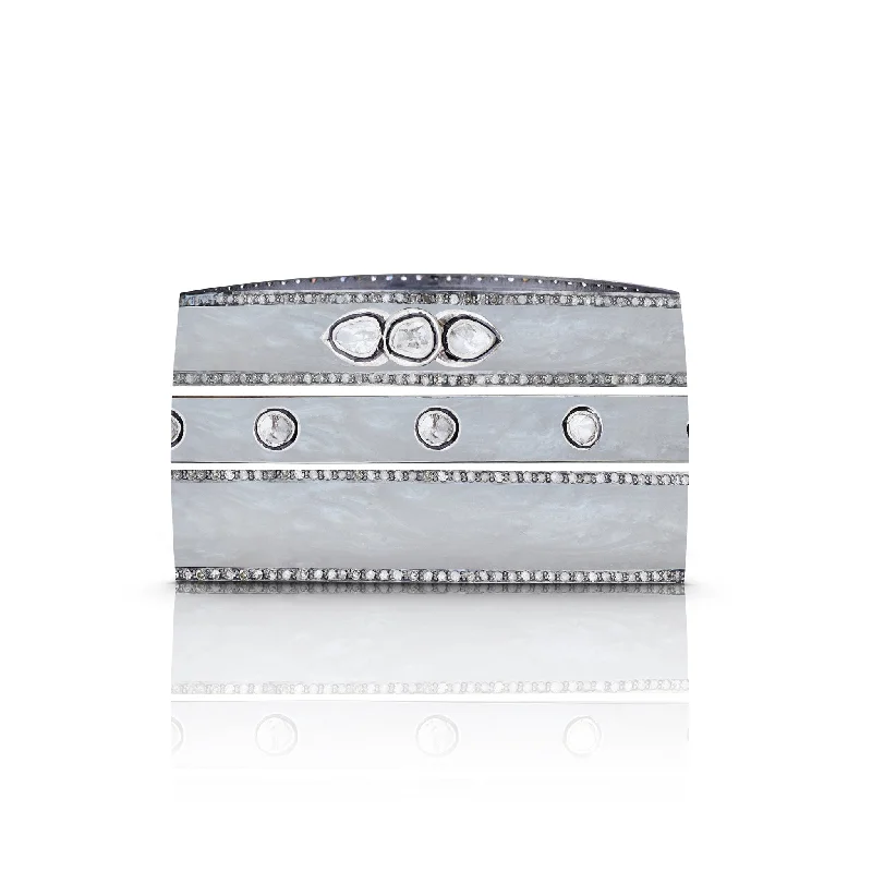 Trending Jewelry Now Available At Exclusive Prices Pearl White Enamel Bracelets