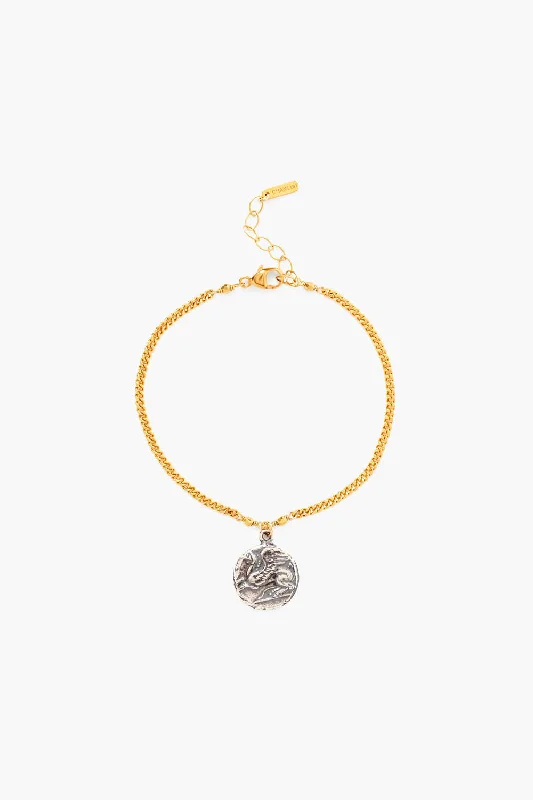 Grab Your Favorite Jewelry At The Lowest Prices Flash Sales Pegasus Charm Bracelet Gold Mix