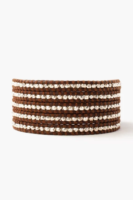 Grab Your Favorite Jewelry At The Lowest Prices You'Ll Love Us Because Sterling Silver Wrap Bracelet Brown