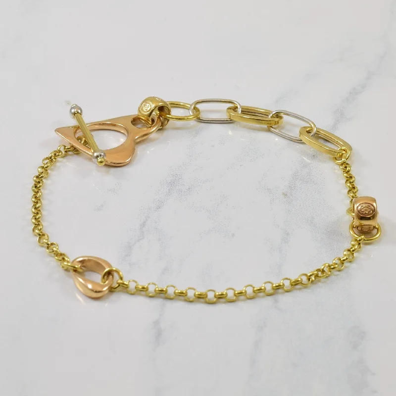 Premium Jewelry At Special Low Prices For A Limited Time Heart Toggle Chain Bracelet | 8.5" |