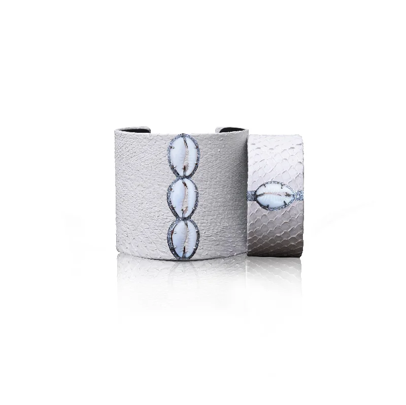 Celebrate With Sparkle – Jewelry Sale Now Live True White Cowrie Python Cuff