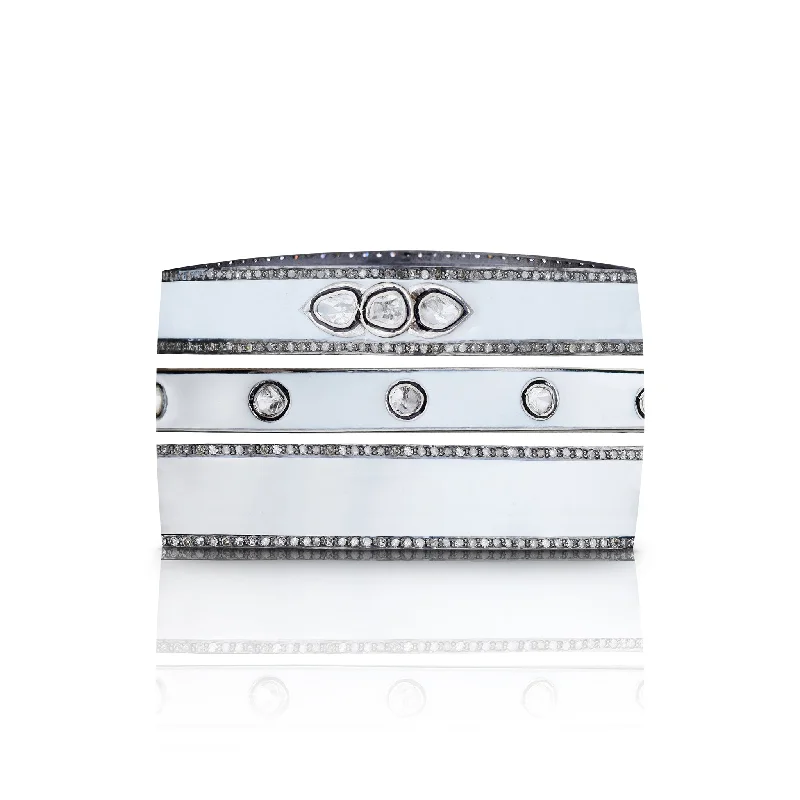 Buy More, Save More On Stunning Jewelry Pieces Plain White Enamel Bracelets