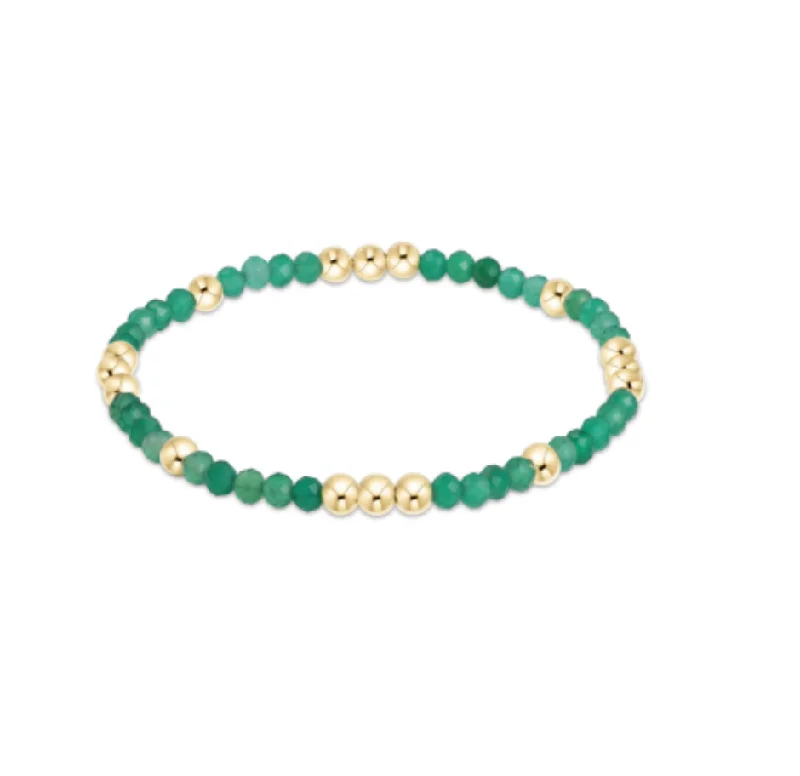 Exclusive Jewelry Offers – Shine For Less Seize Bargains worthy Pattern 3mm Bead Bracelet - Green Onyx by enewton