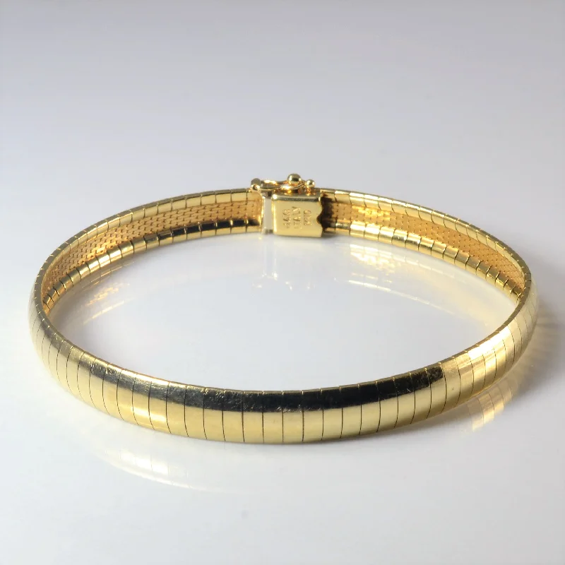 Seasonal Jewelry Sale – Upgrade Your Collection Italian Gold Flat Wire Flex Bracelet | 7.5" |