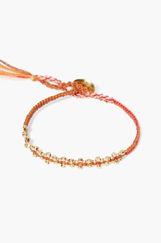 Stunning Statement Jewelry, Unbeatable Discounts Stylish Looks Zana Single Wrap Bracelet Orange Mix